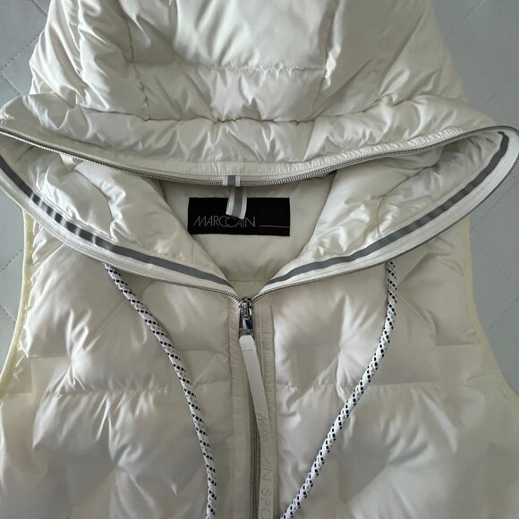 Marc Cain Cream/Winter White Down Vest - size N1 / Small/Medium - Picture 9 of 17